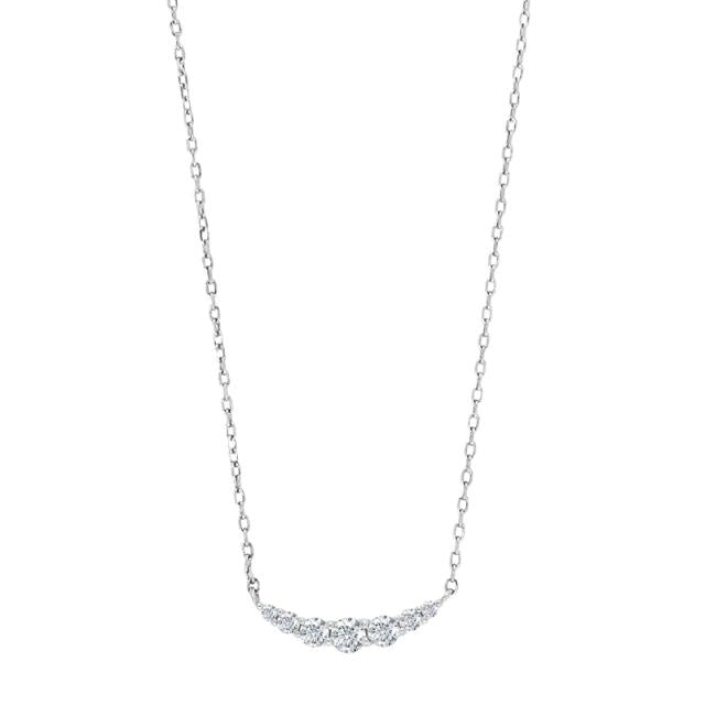 JOANLI Linda silfurhálsmen með zirkonia ●060900