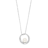 NORDAHL Pearl silfurhálsmen með ferskvatnsperlu ●090900