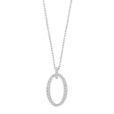 NORDAHL Pavé silfurhálsmen með zirkonia ●200900