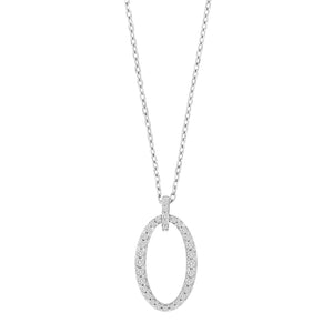 NORDAHL Pavé silfurhálsmen með zirkonia ●200900