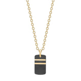 SON Carbon men's necklace with gold plating ●042800
