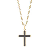 SON Carbon men's cross with gold plating ●072800