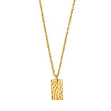SON Hammered gold-plated men's necklace ●272800