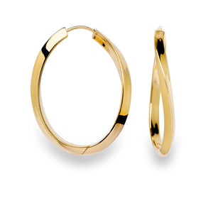 BASTIAN INVERUN Gold-plated silver earrings 40x30mm • 20980