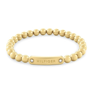 TOMMY HILFIGER Metal Beads gyllt armband með zirkonia 2780935