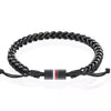 TOMMY HILFIGER Svart herraarmband