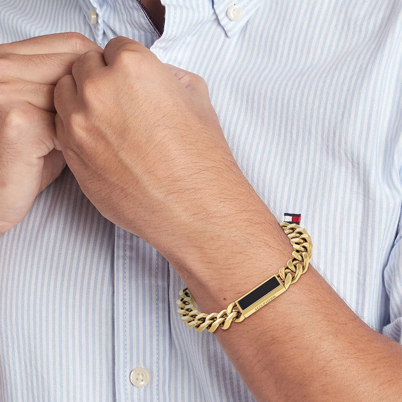 TOMMY HILFIGER Gyllt herraarmband