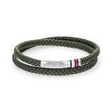 TOMMY HILFIGER Double grænt leður herraarmband 2790550