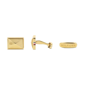 TOMMY HILFIGER Geometric gylltir ermahnappar 2790570