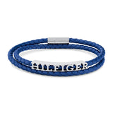TOMMY HILFIGER Bryan blátt leðurherraarmband 2790588