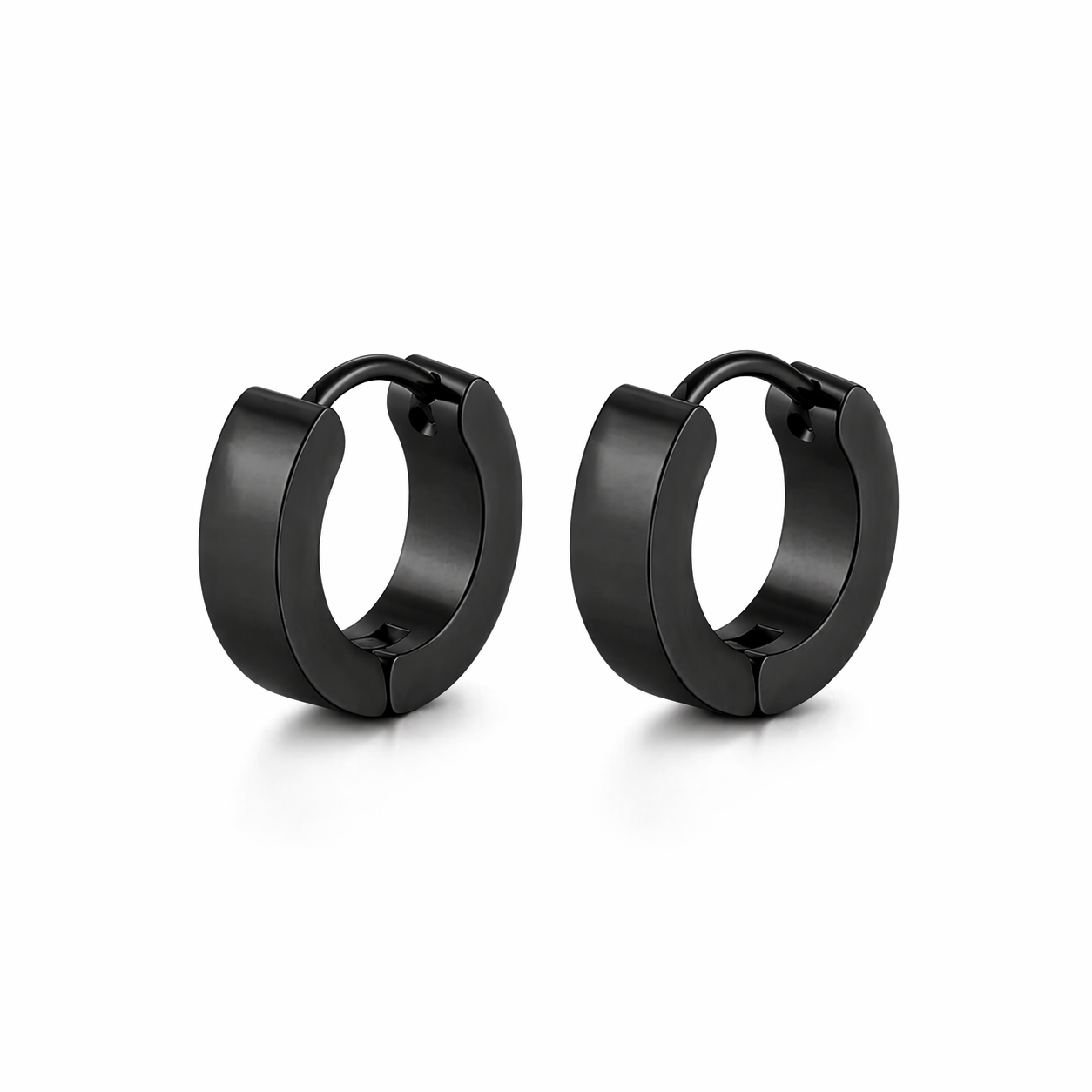 Norr & Sons North svartir eyrnalokkar #605