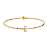 Gullarmband 14kt með zirkonia