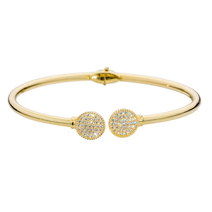 Gullarmband 14kt með zirkonia