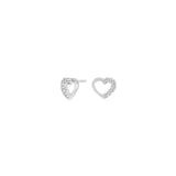 NOA Kids Hearts silfureyrnalokkar með zirkonia ●780900