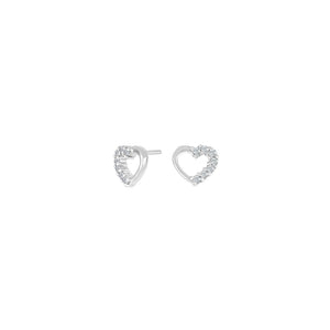 NOA Kids Hearts silfureyrnalokkar með zirkonia ●780900