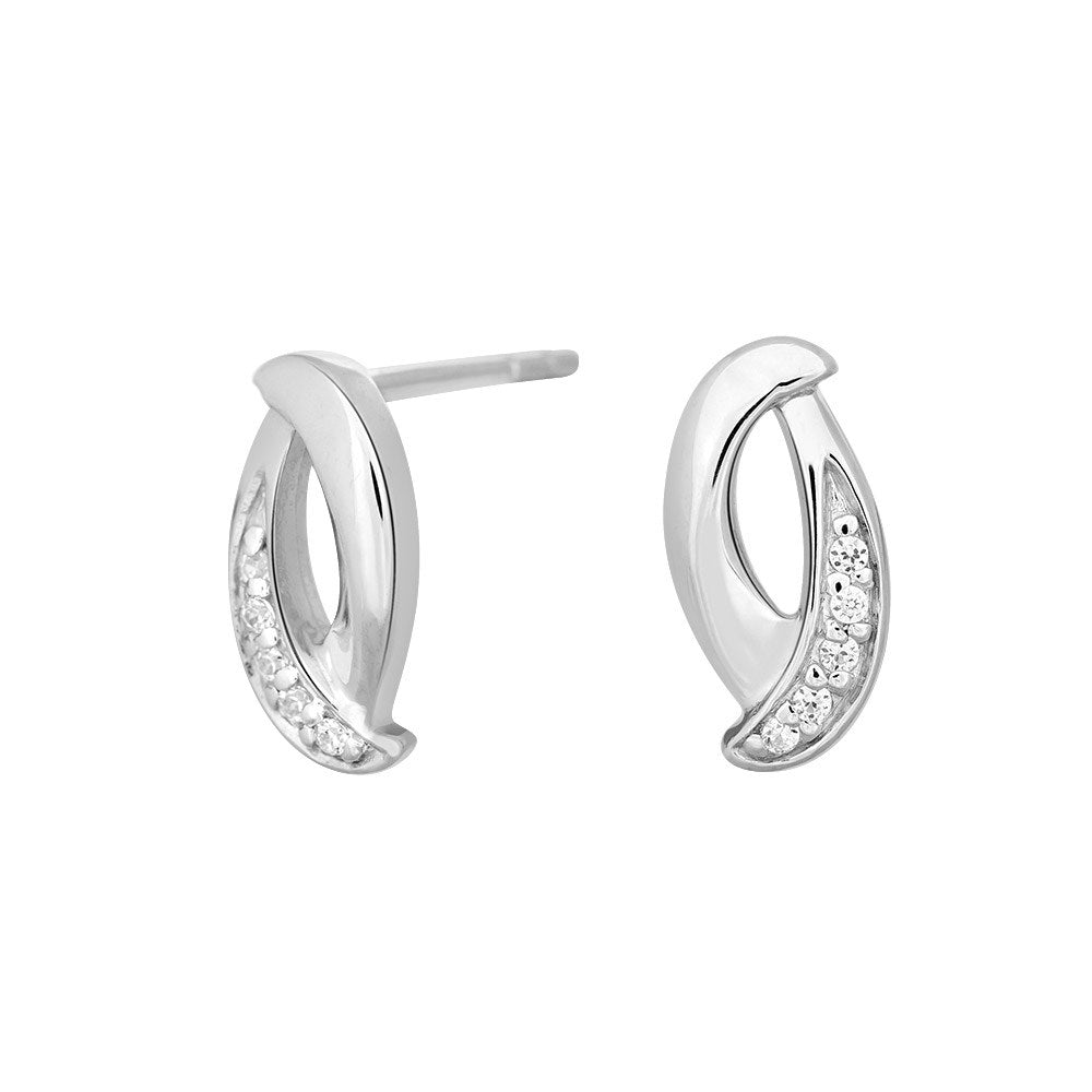 NORDAHL Buer silfureyrnalokkar með zirkonia •020900