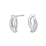 NORDAHL Buer silver earrings with zirconia ●020900