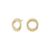 SIERSBØL Gold Earrings 8kt with Zirconia