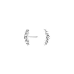JOANLI Linda silver earrings with zirconia ●730900