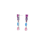 JOANLI Mette silver earrings with zircon ●970900