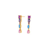 JOANLI Mette gold-plated silver earrings with zircon ●975900