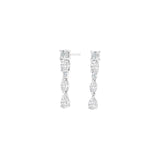 JOANLI Mette silver earrings with zircon ●980900
