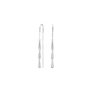 JOANLI Romy silver earrings with zirconia ●540900