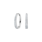 JOANLI Runa Small silver earrings with zirconia ●550900