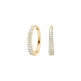 JOANLI Runa Small gold-plated silver earrings with zirconia ●555900