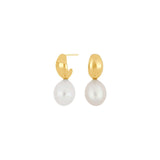 NORDAHL Paula gold-plated silver earrings with freshwater pearl ●105900