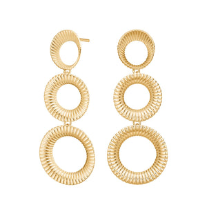 NORDAHL Energy gold-plated silver earrings ●015900