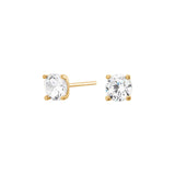 SIERSBØL Gulleyrnalokkar 8kt með zirkonia 5,5mm ●990300
