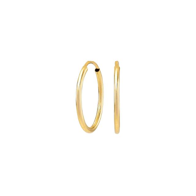 Gulleyrnalokkar 14k 17mm