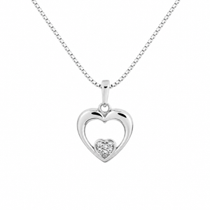 ASTORÍA Carrie silver necklace with zirconia stones