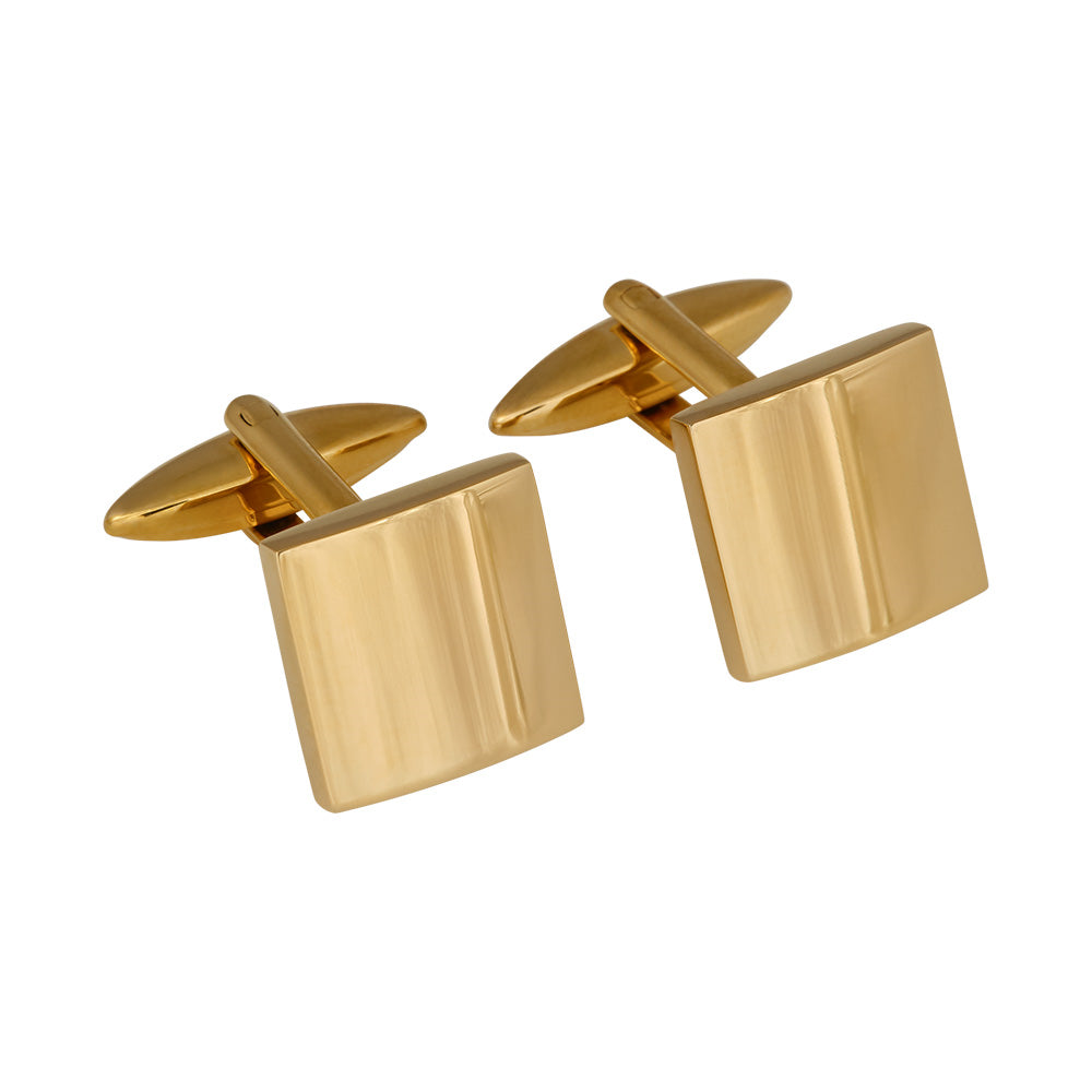 SON Stál ermahnappar með gyllingu