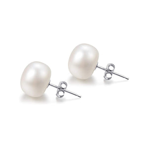 MIRA Pearl silver and gold-plated earrings | 6 and 8mm