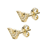 ARMANI Eagle Logo gylltir silfureyrnalokkar EG3437