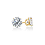 MIRA Stud gold-plated silver earrings with zirconia | 5 sizes