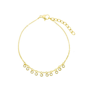 ASTORÍA Autumn gold-plated bracelet with zirconia stones