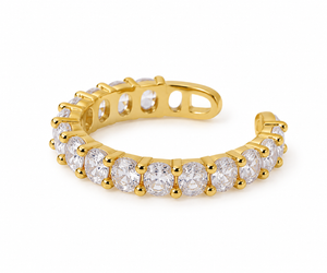 ASTORÍA Nora gold-plated ring with zirconia