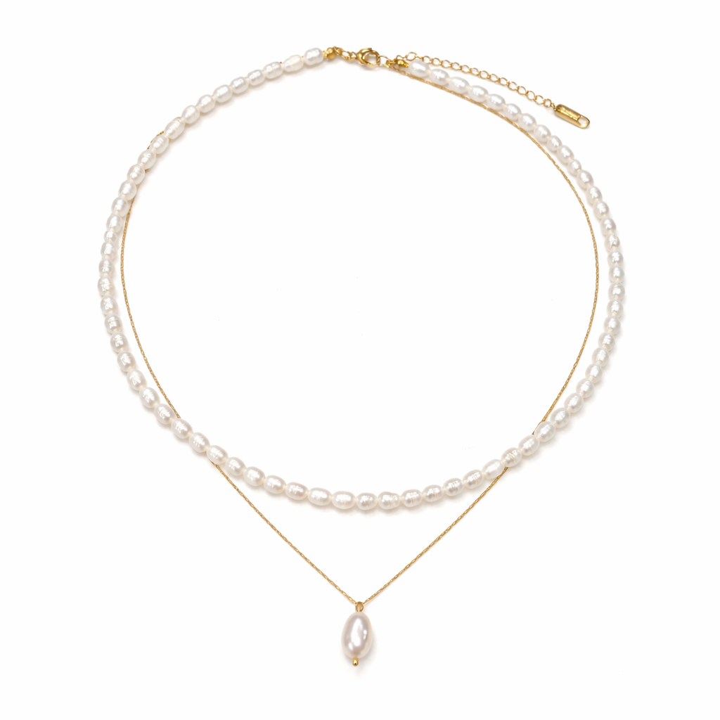 OCEANIA Rita tvöfalt gyllt hálsmen