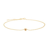 NORDAHL Gullarmband 14k með 0.007ct rúbín