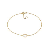 NORDAHL Gullarmband 14kt með 0.06ct demöntum