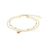 NORDAHL Drops gyllt silfurarmband ●135900
