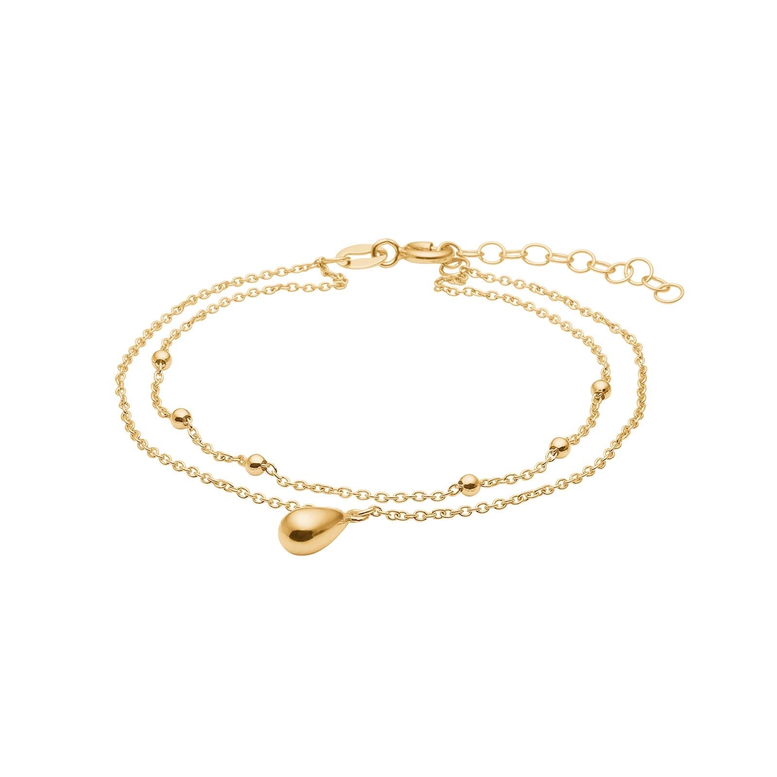 NORDAHL Drops gyllt silfurarmband ●135900