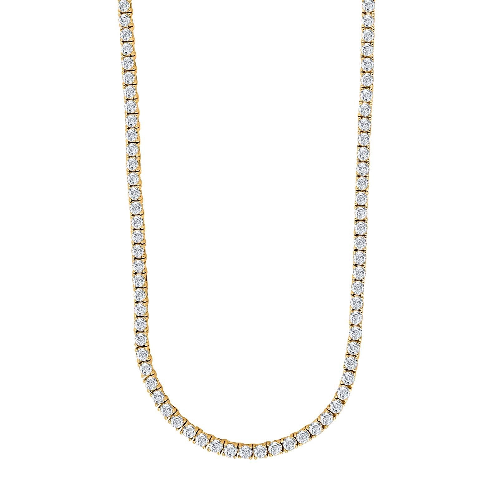 JOANLI Karen gyllt silfurhálsmen með zirkonia ●155942