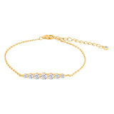 JOANLI Linda gyllt silfurarmband með zirkonia ●185920