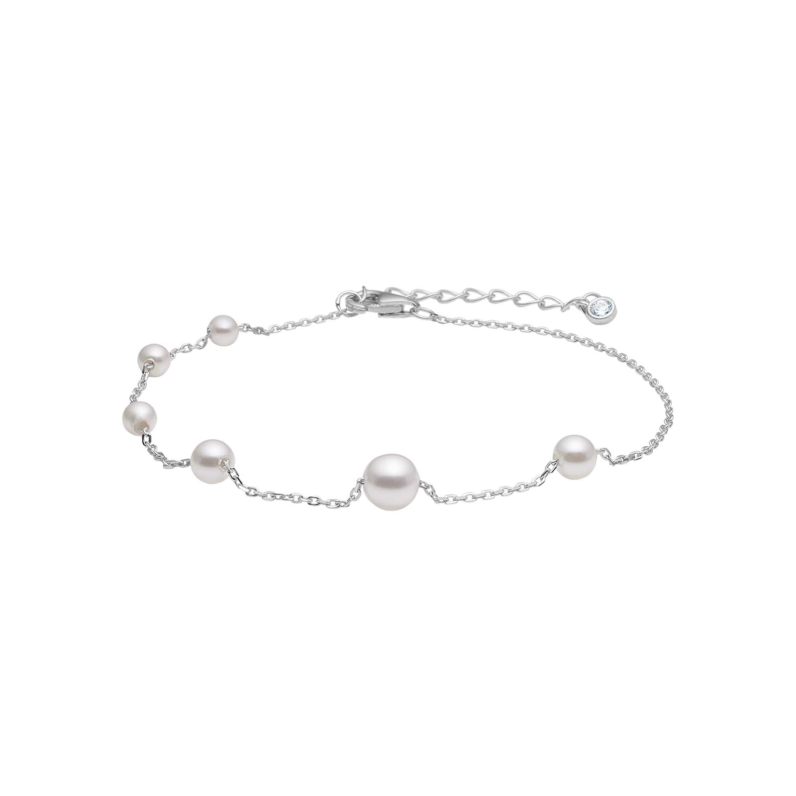 JOANLI Rachel silfurarmband með ferskvatnsperlum