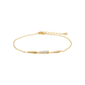 JOANLI Romy gyllt silfurarmband með zirkonia ●385900