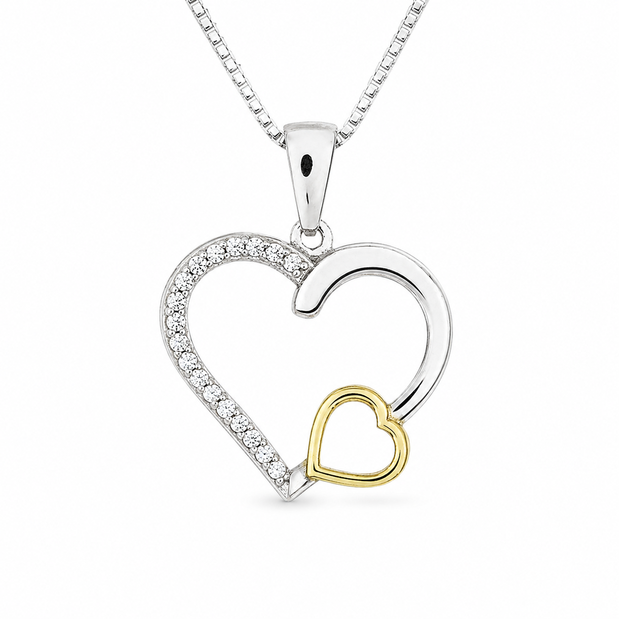 ASTORÍA Kristina silfurhálsmen með zirkonia steinum